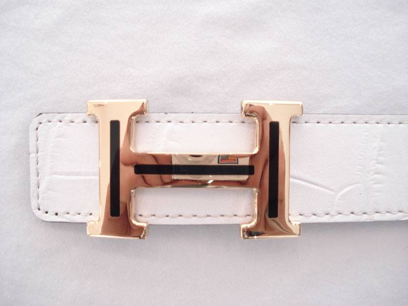 Hermes Belt 7007 white